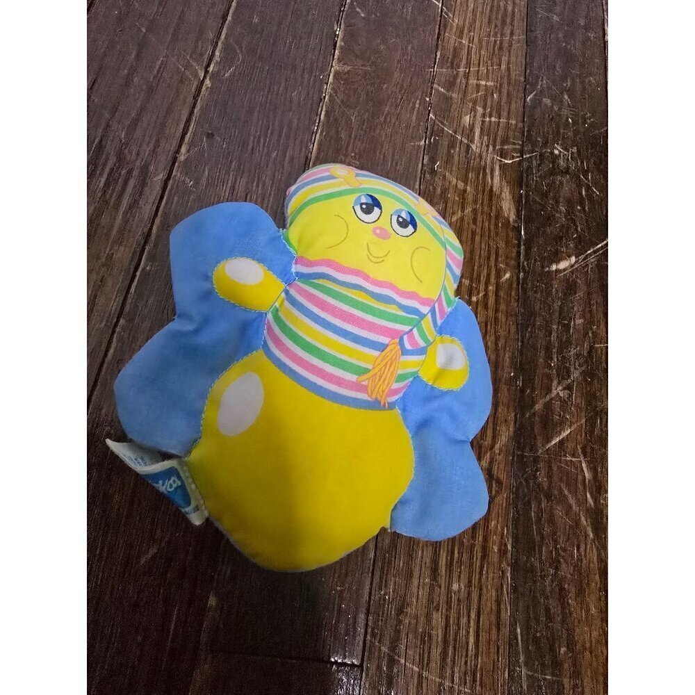 Vintage 1985 Playskool Baby GLO Friends Plush Toy Soft Squeaker - Picture 10 of 10